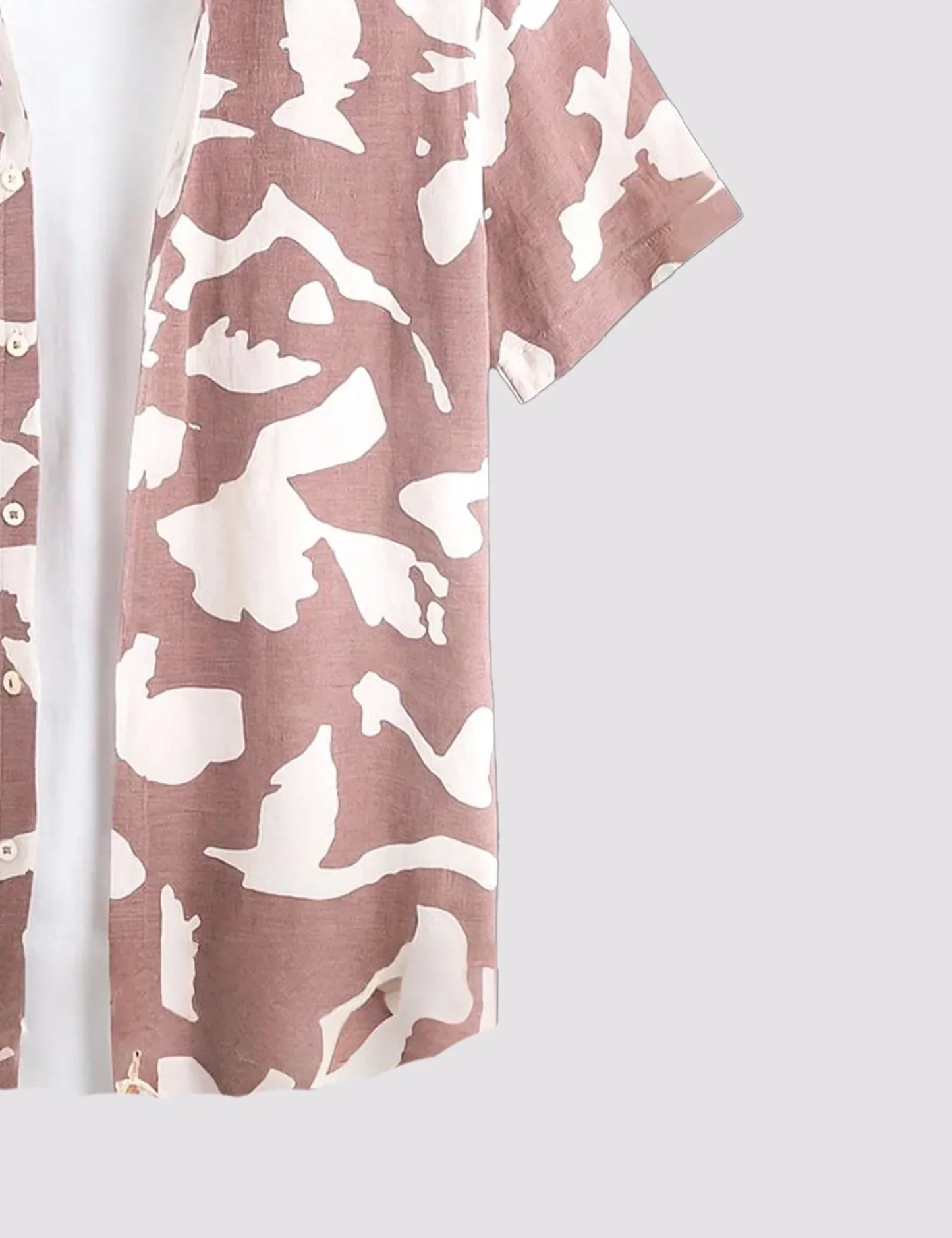 Trezzo Abstract Camo Print Casual Half Sleeve Shirt